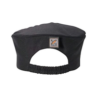 Club Chef Traditional Flat Top Hat Black (Skull Cap/Pill Box) Large, Each Each