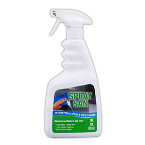 Livingstone Spray N Wipe, Antibacterial Cleanser Sanitiser, 750ml Bottle with Sprayer, Each Each