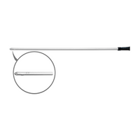 Livingstone Nelaton Male Catheters, 10FG, Black Colour, 38cm Length, Single Wrapped, Sterile, Each Each