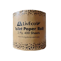 Caprice Duro Toilet Paper Roll, 2 Ply, Individually Wrapped, FSC® Certified, 400 Sheets/Roll, 48 Rolls/Carton Carton