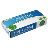Universal Disposable Cast Polyethylene (CPE) Gloves, Large, Embossed, Ambidextrous, Recyclable, 200/Box Box