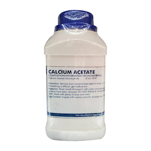 Calcium Acetate Monohydrate, Laboratory Grade, 500g, Each Each