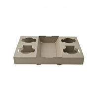 BROWN CUP TRAY CARRIER, CARDBOARD, 100/CTN Carton