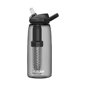 Camelbak Eddy + Filtered by Lifestraw Water Bottle, Two Stage Filtration, 1L, Each Each