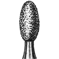 Ad 773 Diamond Burs, Flat Bullet, ISO 277504 #23, Friction Grip, Extra Fine, Each (K2SF) Each