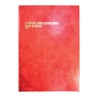 Acct. Book Red H/cover 3880 84lf A4 5 M/c Each Each