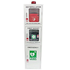 3 in 1 First Aid Station, Free Standing, with individual alarmed doors, Each Each