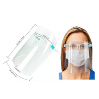 Face Shield, Wear like Spectacle with Clear Plastic Frame, 19.5 x 24cm, Each Each