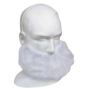 Livingstone Disposable Beard Cover, Single Elastic Head Band, Latex Free, 14gsm, White, HACCP Certified, 100/Box Box