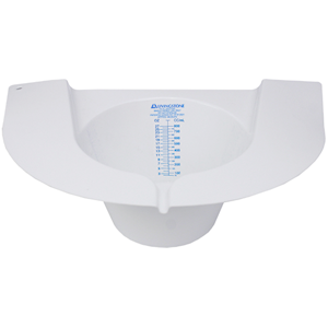 Livingstone Toilet Bowel Discharge Specimen Collector, Witches Hat, Recyclable PP, Graduated 800ml, 32x21 x10.5cm, White, 100/Carton Carton