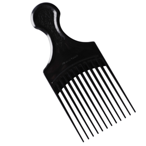 Professional Black Afro Comb Non-folding Handle, Each Each