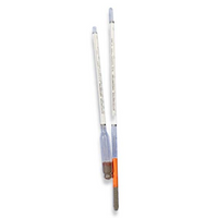 Carlton Specific Gravity Hydrometer, 0.650 to 1.000, 0.005 at 15.6degC, 310mm, Glass, Each Each