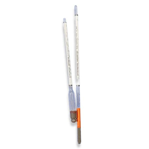 Carlton Specific Gravity Hydrometer, 0.650 to 1.000, 0.005 at 15.6degC, 310mm, Glass, Each Each