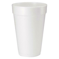 Livingstone Foam Cups, 16oz or 473ml, Plain, White, Loose Loose