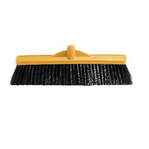 OATES BROOM MED/STIFF POLY 450MM YEL Each
