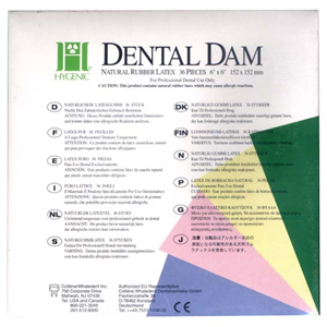 RUBBER DAM SPECIAL DARK HEAVY 6x6 36/BX Box