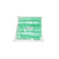 Fluoride Double Foam Trays, Small, Green, 100/Bag Bag