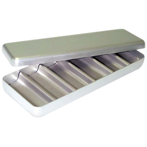 Endo Box Empty with Lid Grey 13x5x1.5cm Each