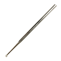 Buck Curette Straight Rounded Edge, Scoop Diameter 4mm with Hole 2mm, Stainless Each