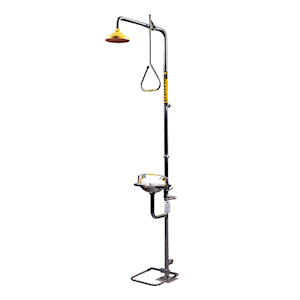 Speakman Emergency Combination Shower, with Eye and Face Wash, with Stainless Steel Bowl, Each Each