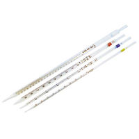 Graduated Pipette 1ml, 0.1 Graduated Cotton Plugged, European Glass, Each Each