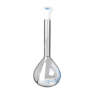 Volumetric Flask, 2000mL, Socket Joint 29/32, Class A, with Polyethylene Stopper, Borosilicate 3.3 Glass, Each (130.202.10) Each