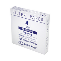 Livingstone Qualitative Filter Paper, No. 101 (No.4), 70mm Diameter, 8~10um Pore Size, Fast Speed, Biodegradable, 100 Pieces/Box Box