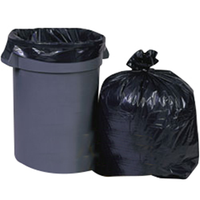 Livingstone Garbage Bag Bin Liner, Recyclable, 77 Litres, 91.5 x 76cm, 28 Microns, Heavy Duty, Star Seal, Black, 250/Carton Carton