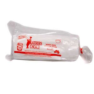 Livingstone Garbage Bag Bin Liner, Kitchen Tidy, 36 Litres, 58 x 66cm, 7.5 Microns, Heavy Duty, White, 50/Roll, 20 Rolls/Carton Carton