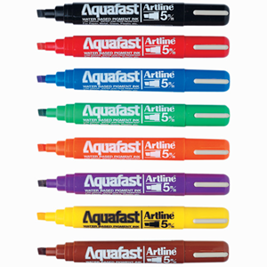 AQUAFAST BULLET TIP 5MM ASSTD COLOURS 12/BOX Box