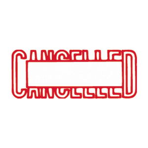 XSTAMPER 1204 CANCELLED RED EACH Each