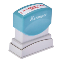 XSTAMPER 1344 THIS A/C NOW OVER DUE RED EACH Each