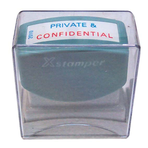 XSTAMPER 2010 2 COLOUR PRIVATE/ CONFIDENTIAL EA Each