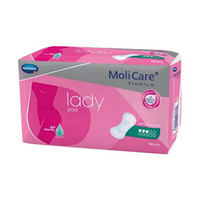 Hartmann Molicare Premium Lady Pad, 3 Drops, 504mL Absorbency, 14 Pieces/Pack Pack