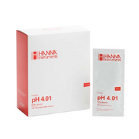Hanna Instruments Calibration Buffer Sachets, pH 4.01, 20ml, Accurate to +/- 0.01 pH at 25degC, 25 Sachets Each