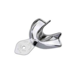 H&W Algilock Dental Impression Tray, Unperforated, No. BI-3, Lower, Extra Large, Stainless Steel, Each Each