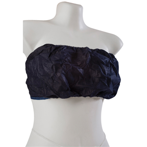 Disposable Bra, Black, Non-Woven, 1 Piece/Bag, 5 Bags/Pack Pack