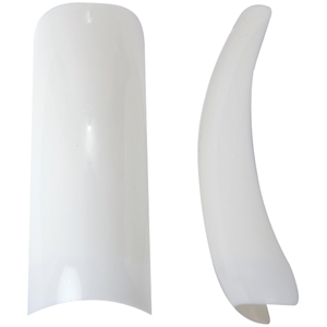 Hawley Nail Tips-Curved French White Size#4 50pieces/pack Pack