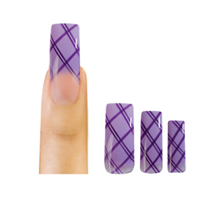 Awley Tips Air Brushed Purple with Cross Hatch- 70/pk Each