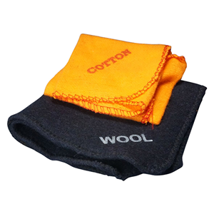 Electrostatic Rubbing Cloths, Cotton Flannelette and Wool Set of 2 Each