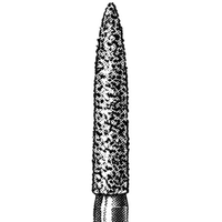 Intensiv 96C Diamond Burs, Flame, ISO 249534 #20, Friction Grip, Coarse, Each Each