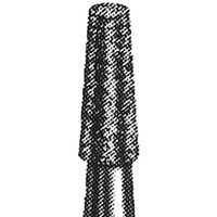 Intensiv 208 Diamond Burs, Taper Fissure, ISO 168524 #14, Friction Grip, Medium, Each Each