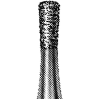 Intensiv 224 Diamond Burs, Domed Fissure, ISO 233524 #10, Friction Grip, Medium, Each Each