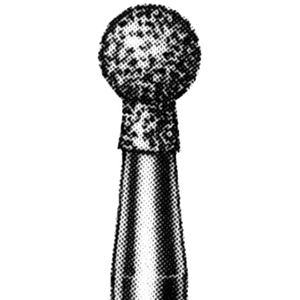 Intensiv 301 Diamond Burs, Round Shape, ISO 2524 #19, Friction Grip, Medium, Each Each