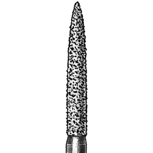 Intensiv 312NC Diamond Burs, Long Flame, ISO 250534 #18, Friction Grip, Coarse, Each Each