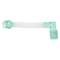 Intersurgical Flexible Fixed Elbow Catheter Mount, 22F-22M/15F, >170mm, 50 Pieces/Box Box