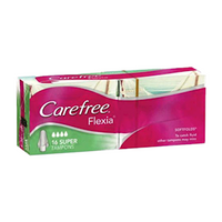 Carefree Flexia Tampons, Super, 16 Tampons/Pack