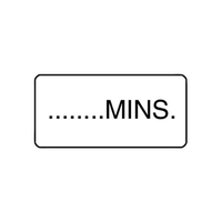 "......MINS" - X-RAY LABEL 500/BOX Box