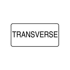 "TRANSVERSE" - X-RAY LABEL 500/BOX Box