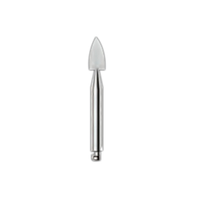 Kenda Ceramic/ Porcelain Pre-Polishing, No. 6106, 3 x 7mm, Mounted Small Point, Handpiece, Grey, 12/Pack Pack